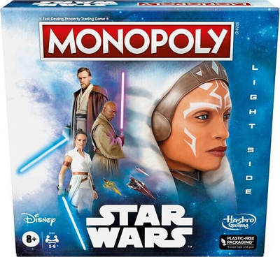 Lojë tavoline Monopoly Star Wars Light Side, 2–6 lojtarë, version gjerman, shumëngjyrëshe