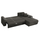 Divan këndor krevati HomeMarkt KANSO HM3338.01R, qoshe djathtas, 244x188x80 cm, gri