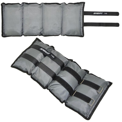 Pesha për kyç Enero Fit, set 2x7 kg 14 kg, gri