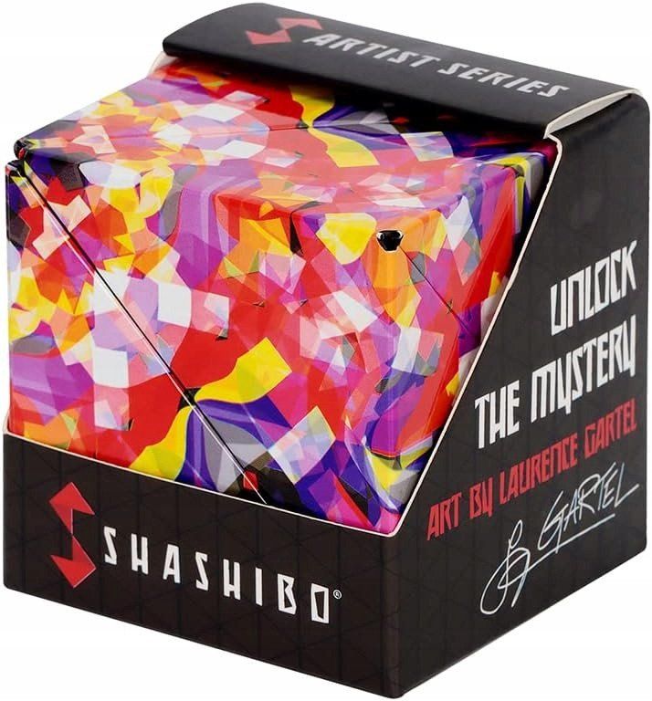 Lodër magnetike Shashibo Confetti, fidget kub transformues, mbi 70 forma, shumëngjyrëshe