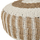 Stol-puf Saroni Φ60x35Hcm (HM7851.01), bardhë