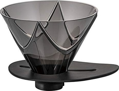 Dripper kafeje Hario V60 MUGEN, plastik, i zi