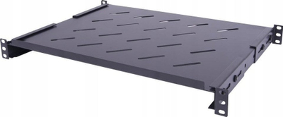 Raft i rregullueshëm RACK 19" TKH CCAS-P-350, 1U, thellësi 350-450mm, i zi