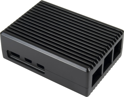 Kuti alumini për mini kompjuter ODS 739, për Raspberry Pi 5, e zezë