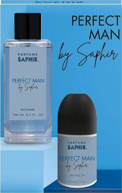 Set parfum dhe deodorant Saphir Perfect Man, 100 ml, 50 ml, për burra