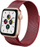 Rrip çeliku inox për Apple Watch, 38/40/41 mm, mbyllje me magnet, i kuq