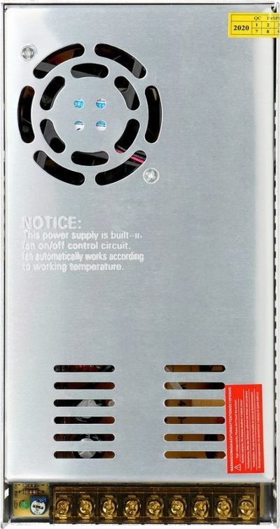 Furnizim energjie Orno OR-ZL-1439, Open Frame, 12VDC 400W, metalik argjendtë