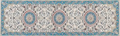 Tapet korridori Beliani GORDES, 60x200 cm, poliestër, bezhë krem