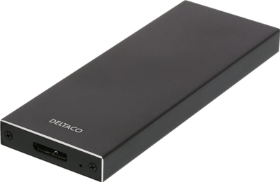 Kuti e jashtme për SSD M.2 DELTACO, USB 3.0, 5 Gbps, ngjyrë e zezë