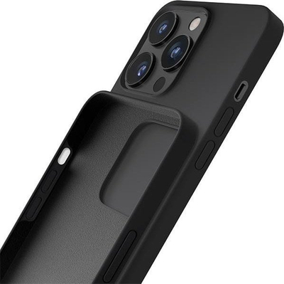 Kapak silikoni 3MK Silicone Case për iPhone 13 Pro Max 6.7", i zi