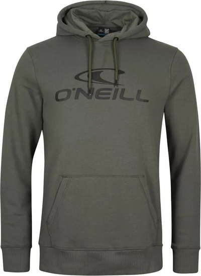 Bluzë me kapuç O'Neill Logo Hoodie M për burra, me xhep kangur, jeshile
