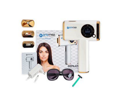 Depilator me IPL Oro ORO IPL ICE, për trup dhe bikini, i bardhë
