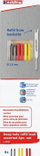 Rezerve për marker Edding 4-8881-6-2999, 6 copa, blu e verdhë e kuqe
