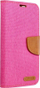 Këllëf libri Canvas Jeans për Xiaomi Redmi 13C, me xhepa kartash, mbyllje me magnet, rozë