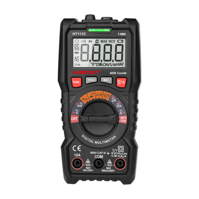 Multimetër dixhital Habotest HT113C, 6000 numërime, NCV, i zi