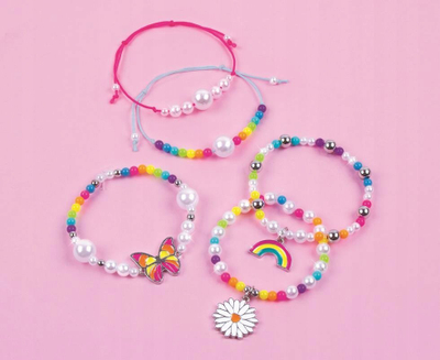 Set kreativ byzylykësh Rainbow Treasure, der i në 5 byzylykë shumëngjyrësh