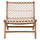 Karrige Antib druri teak natyral & litar i bardhë 65×78×68 cm (HM9466.01), bardhë