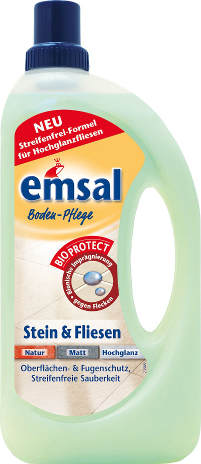 Solucion për dysheme Emsal Stein &amp; Fliesen, Bioprotect, 5x1L, jeshil