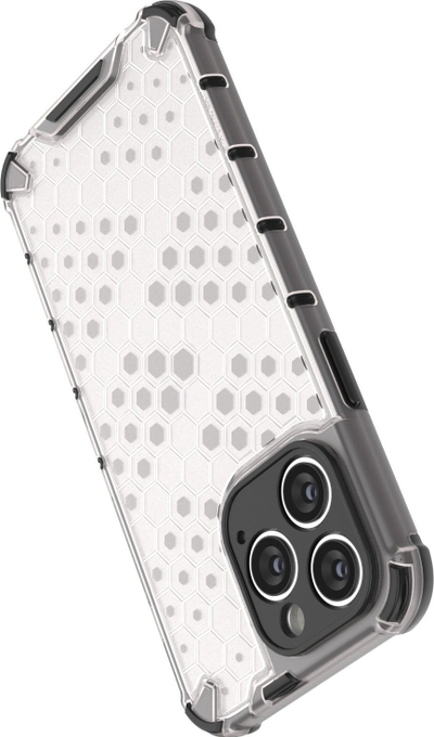 Mbështjellës telefoni Hurtel Honeycomb për iPhone 14 Pro Max, hibrid i blindum, blu