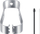 Stilus Samsung S Pen për Galaxy S24 Ultra, zëvendësues origjinal, gri