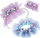 Set kreativ Nebulous Stars Ruffled Hair Accessories, 3 aksesorë flokësh, për fëmijë 7 12 vjeç, shumëngjyrëshe