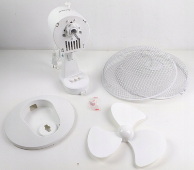 Ventilator tavoline Midea FT23-21M, 23 cm, 25 W, i bardhë