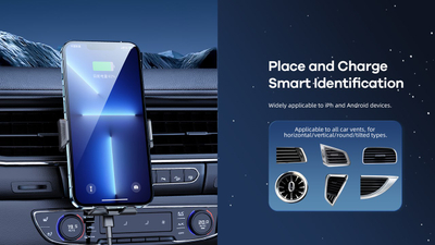 Karikues Wireless për telefon në makinë KWTMZ , Remax, e zezë