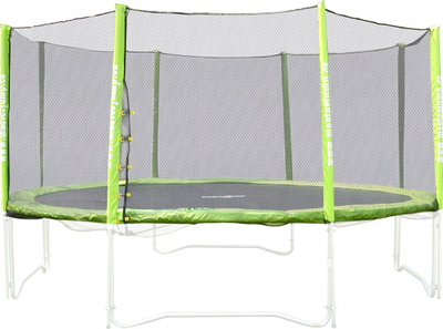 Rrjetë mbrojtëse për trampolinë Master 396 cm, lartësi 2 m, për jashtë, e zezë