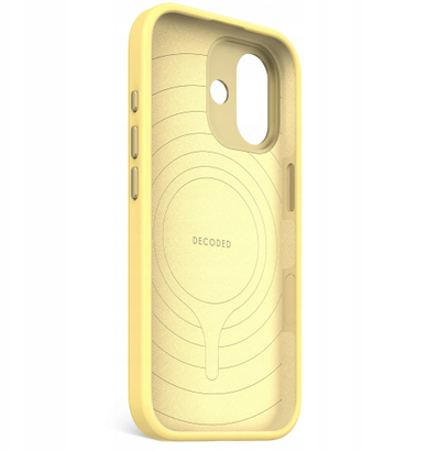 Kapak silikoni Decoded për Apple iPhone 17, MagSafe, Yuma Yellow