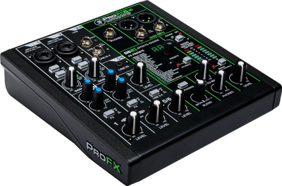 Mиксер аудио Mackie ProFX6v3, 6 канали, USB, црн
