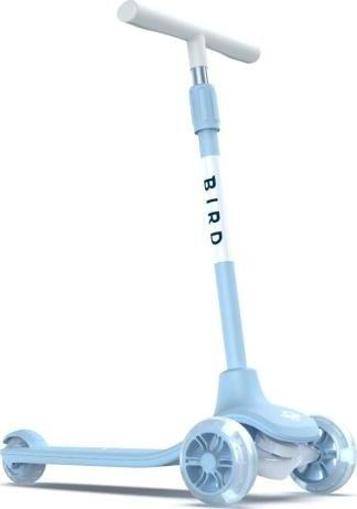 Trotinet për fëmijë Bird Birdie Glow, 3 rrota, LED, blu