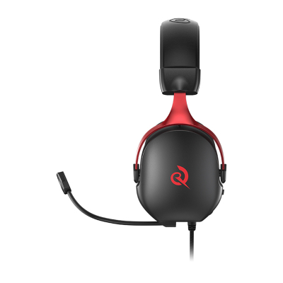 Kufje gaming me kabllo QCY VN200 Pro, 7.1 surround, driver 40mm, të zeza me të kuqe