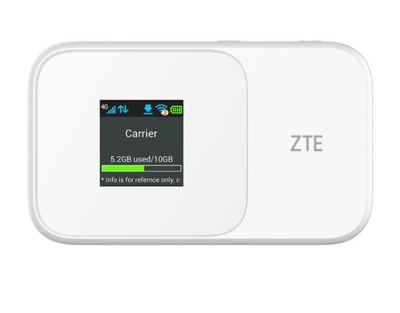 Ruter mobil ZTE MF986D, 4G LTE, ekran 1.44", i bardhë