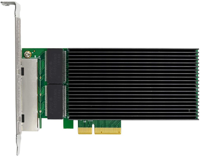 Kartë rrjeti Microconnect I226-T4, PCIe x4, 4 porta, e zezë