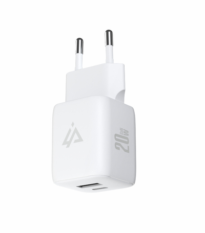 Karikues iPEAX GaN 20W (USB-C + USB-A), I bardhë