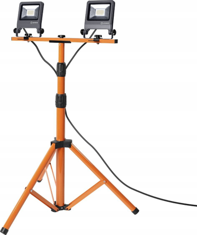 Reflektor pune LED Ledvance Worklights Tripod, 2x20W, 4000K, portokalli