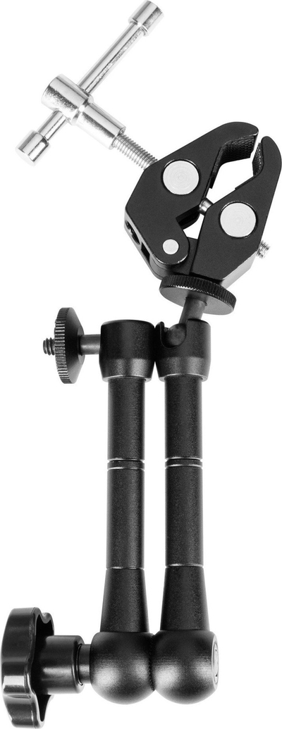Krah montimi fotografik Camrock Magic Arm 11 CS-CL, 24 cm, kapëse Crab Clamp, i zi