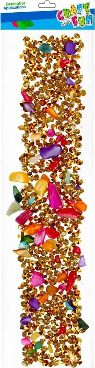 Ornamente dekorative Craft with Fun Crystal Colorful Pebbles, gurë kristali me ngjyra, shumëngjyrëshe