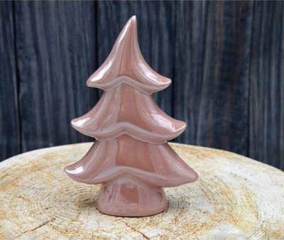 Stoli i Krishtlindjeve Saska Garden Saska Christmas, pemë porcelani 12.5 cm, ngjyrë e kuqe me perlë