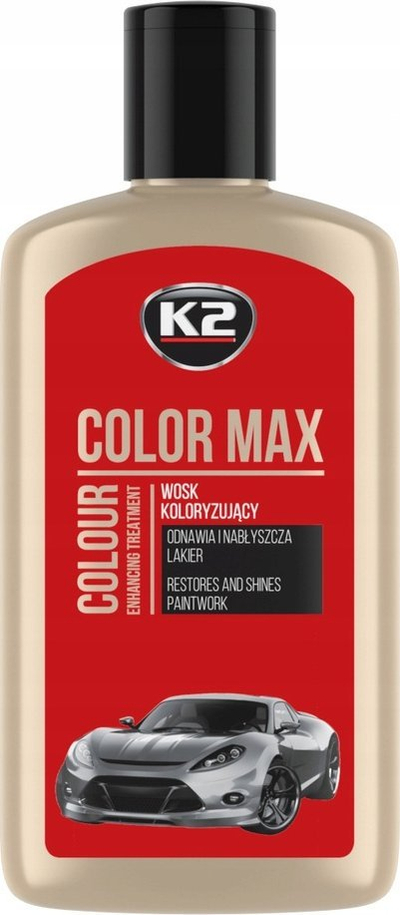 Dyll ngjyrues për makinë K2 Color Max, 200ml, i kuq