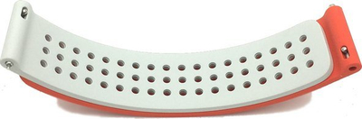 Rrip ore inteligjente Huami Amazfit Fluoelastomer Series Air, 20mm, silikon sportiv, gri portokalli