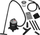 Fshesë industriale Graphite CLEANTEC 59G614, ekstraktor mobil, gri