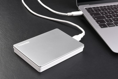 Disk i jashtëm HDD Toshiba Canvio Flex (HDTX140ESCCA), 4TB, i argjendtë