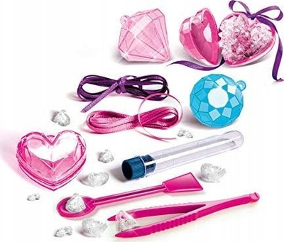 Set kreativ bizhuterish Clementoni Crystal Jewels 61797, për kalamaj, shumëngjyrësh