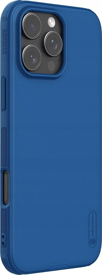 Kapak mbrojtës Nillkin Super Frosted PRO për iPhone 16 Pro, hard back cover, blu