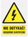 Ngjitës informues OBO-01DE, 100 x 140mm, rezistent ndaj ujit dhe UV