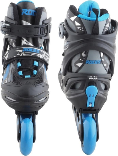 Patina inline Roces Moody Boy TIF Jr 400855 01, për kalamoj, rrota PU, e zezë me blu