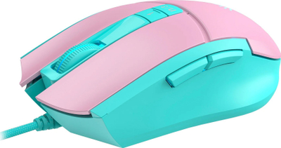 Mouse gaming A4tech Bloody L65 Max, 12000 DPI, RGB, roz