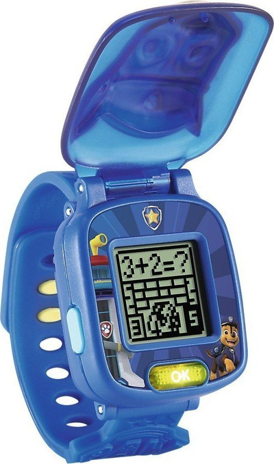 Orë inteligjente fëmijësh Vtech Paw Patrol Chase, interaktive, me kapak figurë, blu