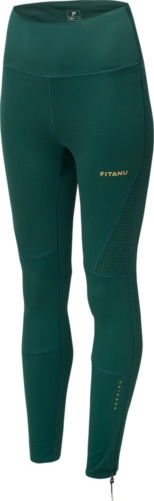 Leggings për gra FINPORA W, për vrapim, material që thahet shpejt, të zeza